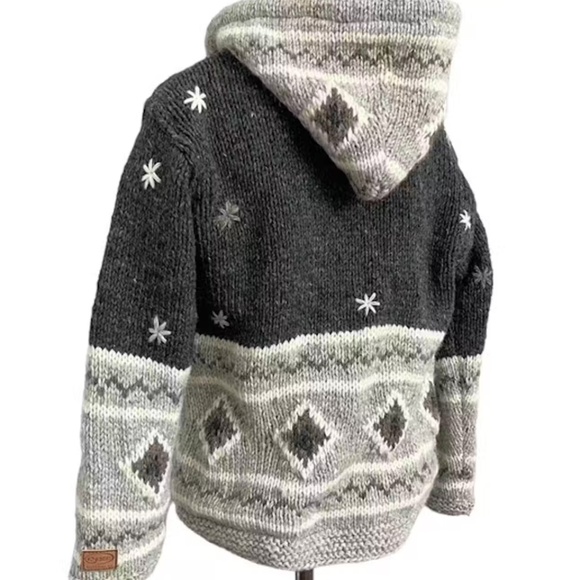 "Vintage" 1990’s  Kyber Bulky 100% Wool Boho Style Jacket - Picture 6 of 6